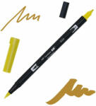 Tombow abt dual brush pen kétvégű filctoll - 026, yellow gold