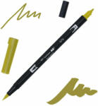 Tombow abt dual brush pen kétvégű filctoll - 076, green ochre