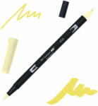 Tombow abt dual brush pen kétvégű filctoll - 090, lemon cream