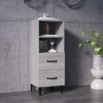 vidaXL Servantă, gri sonoma, 34, 5x34x90 cm, lemn compozit (817418) Comoda