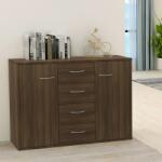 vidaXL Servantă, stejar maro, 88x30x65 cm, lemn compozit (815371) Comoda