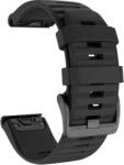 Ricardo Curea de silicon Ricardo 22mm (pentru Garmin Fenix 7/6/5, Epix 2, etc. ), negru V1, QuickFit