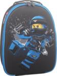 LEGO® Rucsac negru LEGO M-Line - design albastru Ninjago Jay (pentru mancare) (LG-10102-08)