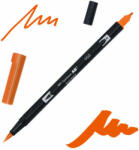 Tombow abt dual brush pen kétvégű filctoll - 905, red