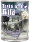 Taste of the Wild Hrana umeda caini TASTE OF THE WILD Wetlands fără cereale câini orice talie si rasa rata conserva 390g
