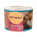 PETKULT Hrana umeda pisici sterilizate Petkult Sterilised cu ton 185 g