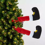 Deconline Xmas XL Mikulás láb csizmával 59 cm leszúrható (DO109033)
