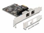 Delock PCI Express la 2 x RJ45 Gigabit LAN RTL8111, Delock 88615 (88615)