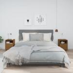 vidaXL Noptiere, 2 buc, maro miere, 40x34x55 cm, lemn masiv de pin (818322)