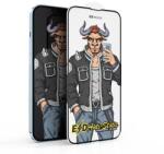 OX Warrior Apple iPhone 13 / 13 Pro / 14 (6.1) OX Warrior Mr. Punk ESD - portaszító üvegfólia, fekete