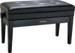 Roland RPB-D400BK kétszemélyes zongora pad állítható vinyl tetõvel tároló rekesszel - szatén fekete (RPB-D400BK)