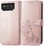  ART FLOWERS Husa portofel Asus Rog Phone 6 roz deschis