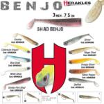 Herakles Benjo Shad 3" 7, 5cm White Silver gumihal 7 db/csg (ARHKIA02)