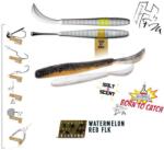 Herakles Leftail Worm 3, 4" 8, 6cm Watermelon Red Flakes lágy műcsali 10 db/csg (ARHKLWS01)