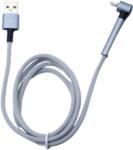  Cablu date si incarcare fir textil USB-Type C 100 cm - Gri