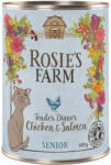 Rosie's Farm 6x400g Rosie's Farm Senior Csirke & lazac nedves macskatáp