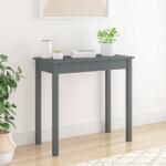 vidaXL Masă consolă, gri, 80x40x75 cm, lemn masiv de pin (814246)
