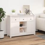 vidaXL Servantă, alb, 100x35x74, 5 cm, lemn masiv de pin (814550) Comoda