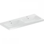 Geberit iCon Light két medencés mosdó, 120x48cm, csaplyukkal és túlfolyóval, fehér 501.838. 00.1 (501.838.00.1)