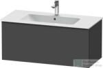 Duravit D-NEO 1010x462 mm-es 1 fiókos alsószekrény 233610 mosdóhoz, Graphite Matt Decor DE426304949 (DE426304949)