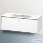 Duravit ME BY STARCK bútorral aláépíthető 123x49 cm-es mosdó csaplyuk nélkül, Wondergliss bevonattal, 23361200601 (23361200601)