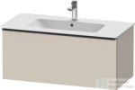 Duravit D-NEO 1010x462 mm-es 1 fiókos alsószekrény 233610 mosdóhoz, Taupe Matt Decor DE426309191 (DE426309191)
