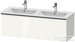 Duravit D-NEO 1280x462 mm-es 1 fiókos alsószekrény 233613 mosdóhoz, White High Gloss Decor DE426502222 (DE426502222)