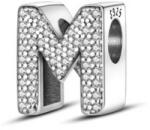 Ékszerkirály Ezüst charm, betű, M (10000329171998_12)