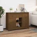 vidaXL Servantă, maro miere, 100x35x74, 5 cm, lemn masiv de pin (814552) Comoda
