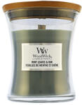 WoodWick Mint Leaves & Oak lumânare parfumată cu fitil de lemn 275 g