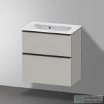 Duravit ME BY STARCK 63x40 cm bútorral aláépíthető mosdó csaplyuk nélkül, White Satin matt, Wondergliss bevonattal, 23426332601 (23426332601)