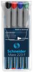 Schneider SET 4 MARKER NEPERMANENT OHP SCHNEIDER MAXX 223F, 0, 7 mm (2345) - officeclass