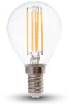 V-TAC 6W E14 meleg fehér filament P45 LED égő, 100 Lm/W - SKU 2845 (2845)
