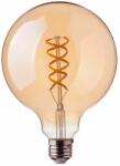 V-TAC 4.8W borostyán E27 spirál filament, G95 LED égő, 1800K - SKU 217217 (217217)