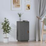 vidaXL Servantă, gri, 34x40x75 cm, lemn masiv de pin (820114) Comoda