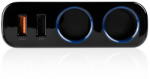 MODECOM 2x USB-A QC3.0 2.4A 18W Negru (ZT-MC-CG2U2Q-11)