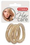 Titania Elastice de păr din plastic „Anti Ziep, aurii, 3 buc, diametru 5cm - Titania 3 buc