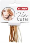 Titania Elastice pentru păr, 2 mm, 9 buc, maro deschis - Titania 9 buc