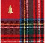  Szalvéta 1db 33x33cm Check and Christmas Tree (PPD.C133001412)