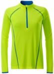 Daiber Tricou functional de damă cu mânecă lungă JN497 - Galben deschis / albastru deschis | XL (JN497-1752267)