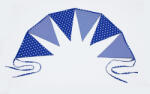 Scamp Vászon girland (Kék-fehér, csillagos-csíkos)