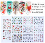  Karácsony köröm matrica készlet