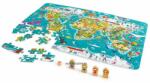Hape A világ körül puzzle és társasjáték (HP E1626)