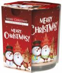 BISPOL Lumanare Parfumata in Pahar Imprimat Merry Christmas