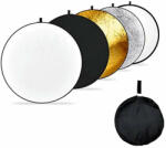 PULUZ 5 in 1 Derítőlap, Fotós reflektor, derítő háttér (Kerek) 110cm (PU5110)