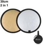 PULUZ 5 in 1 Derítőlap, Fotós reflektor, derítő háttér (Kerek) 30cm (PU5103)