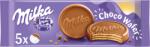 Milka Choco Wafer kakaós krémmel töltött ostya alpesi tejcsokoládéval mártva 5 db 150 g - online