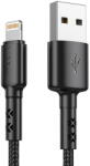 Vipfan USB to Lightning cable Vipfan X02, 3A, 1.2m (black) (25497) - vexio