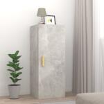 vidaXL Dulap de perete, gri beton, 34, 5x34x90 cm, lemn compozit (812433) Raft