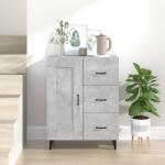 vidaXL Servantă, gri beton, 69, 5x34x90 cm, lemn compozit (812235) Comoda